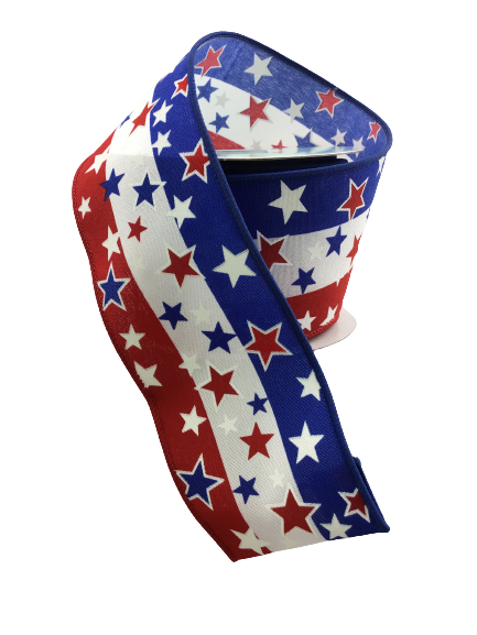 2.5 Inch Stars And Stripes Ribbon