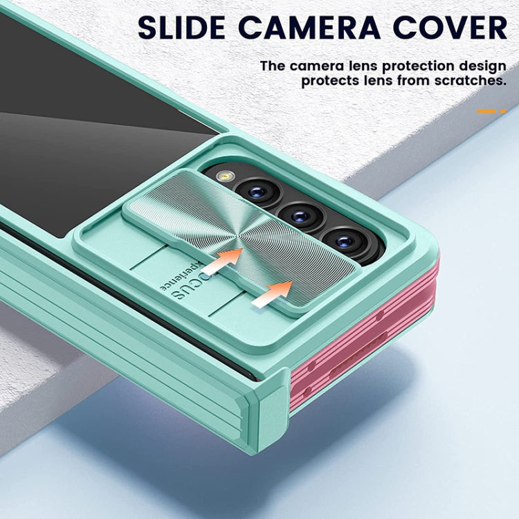 For Samsung Galaxy Z Fold4 360 Full Body Sliding Camshield Phone Case(Black)