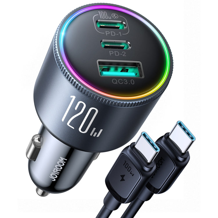 120W Dual 3-Port Car Charger