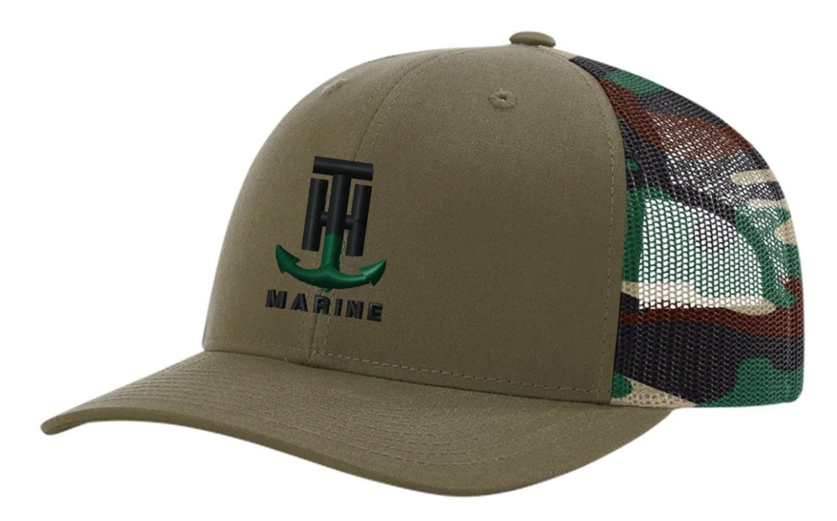 T-H Marine Camo Mesh Logo Snapback Hat