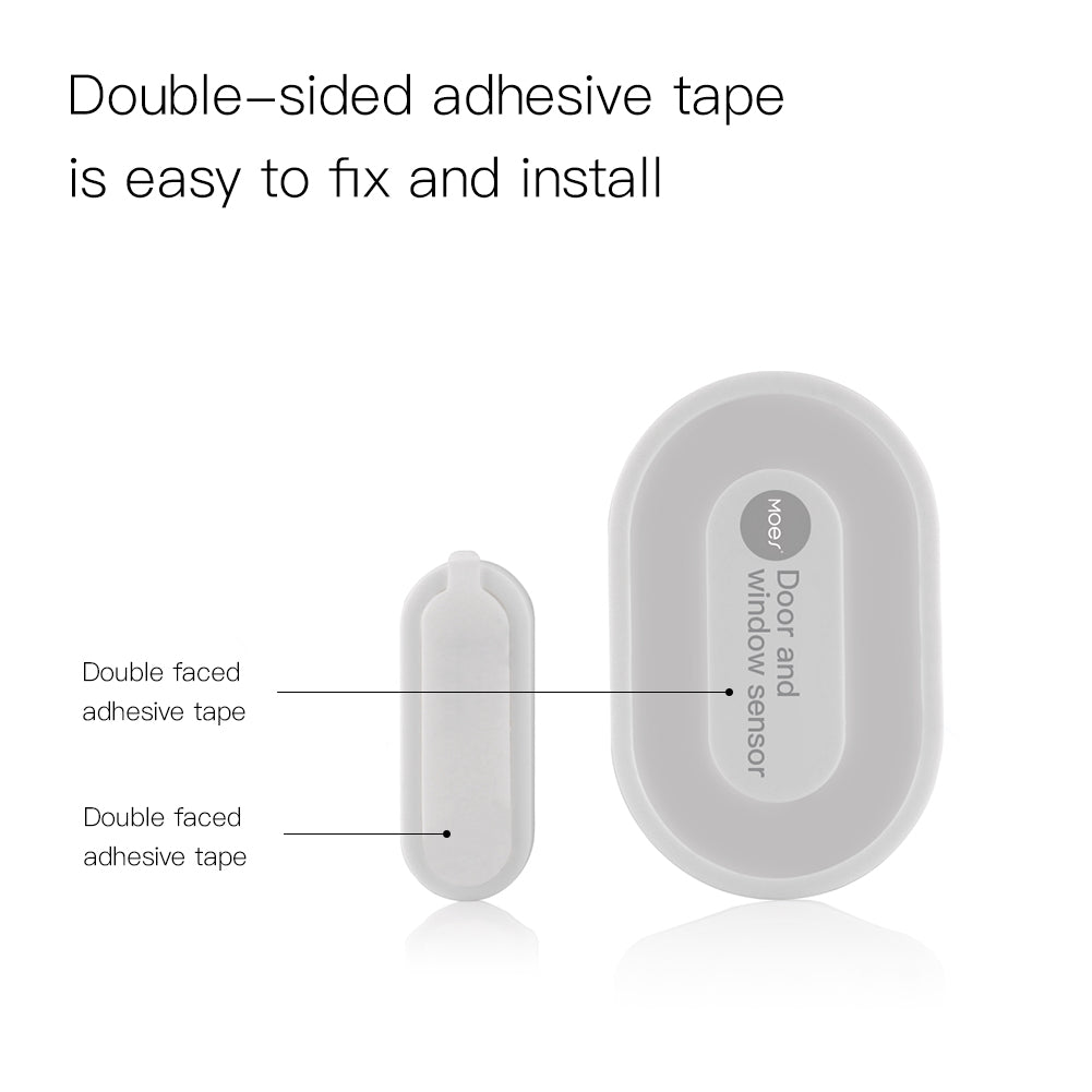 Double- sided adhesive tape is easy to fhx and install