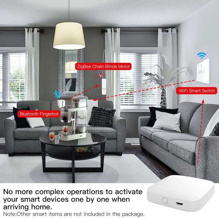 No more complex operations to activate your smart devices one by one when arriving home.