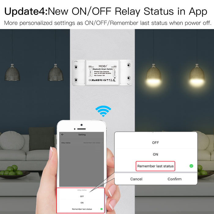 Update4: New ON/OFF Relay Status in App