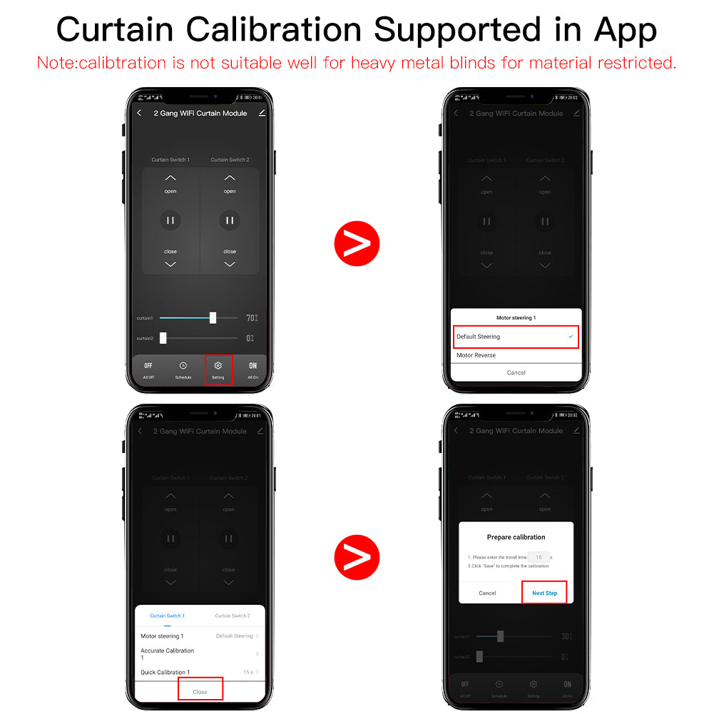 Curtain Calibration Supported in App