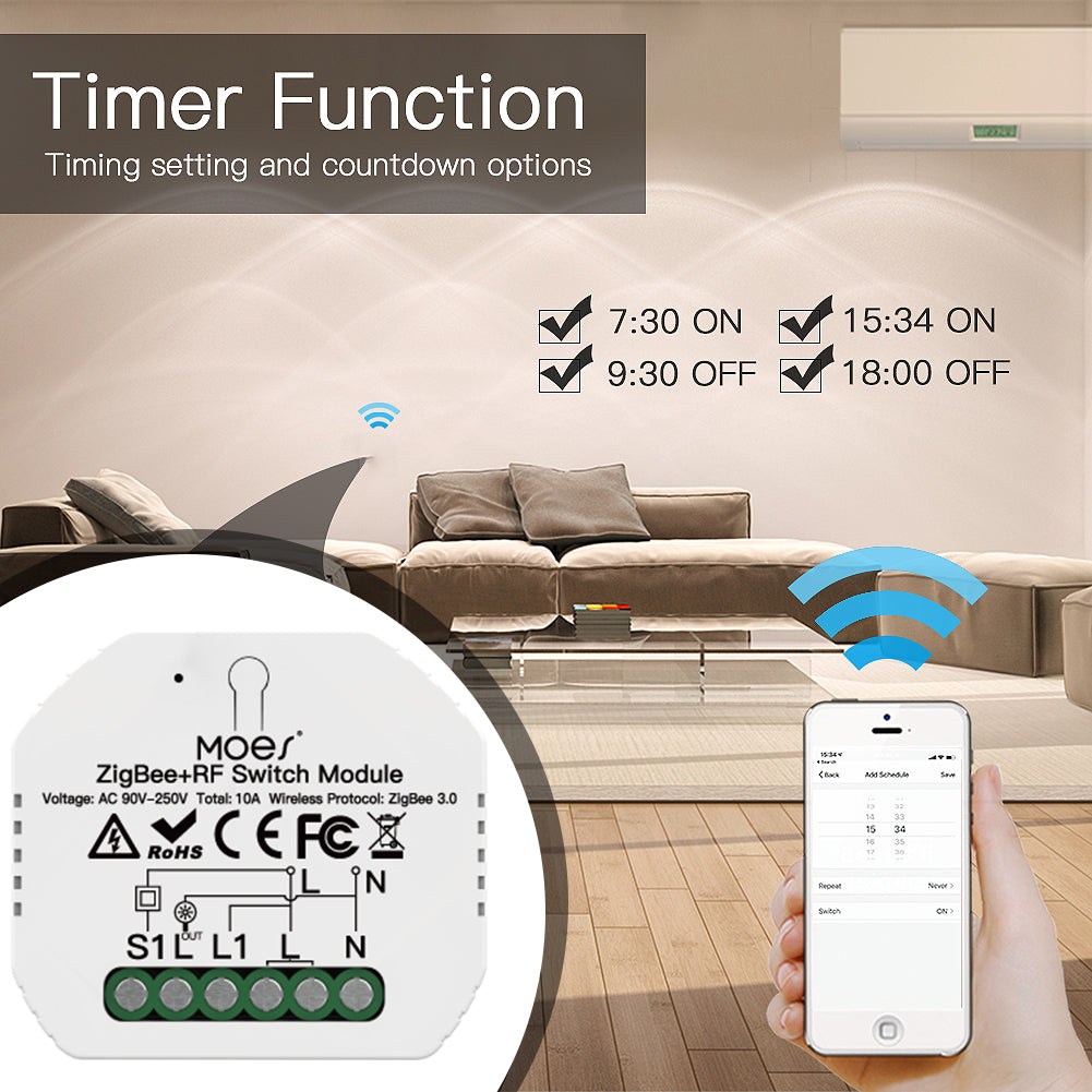 Timing setting and countdown options