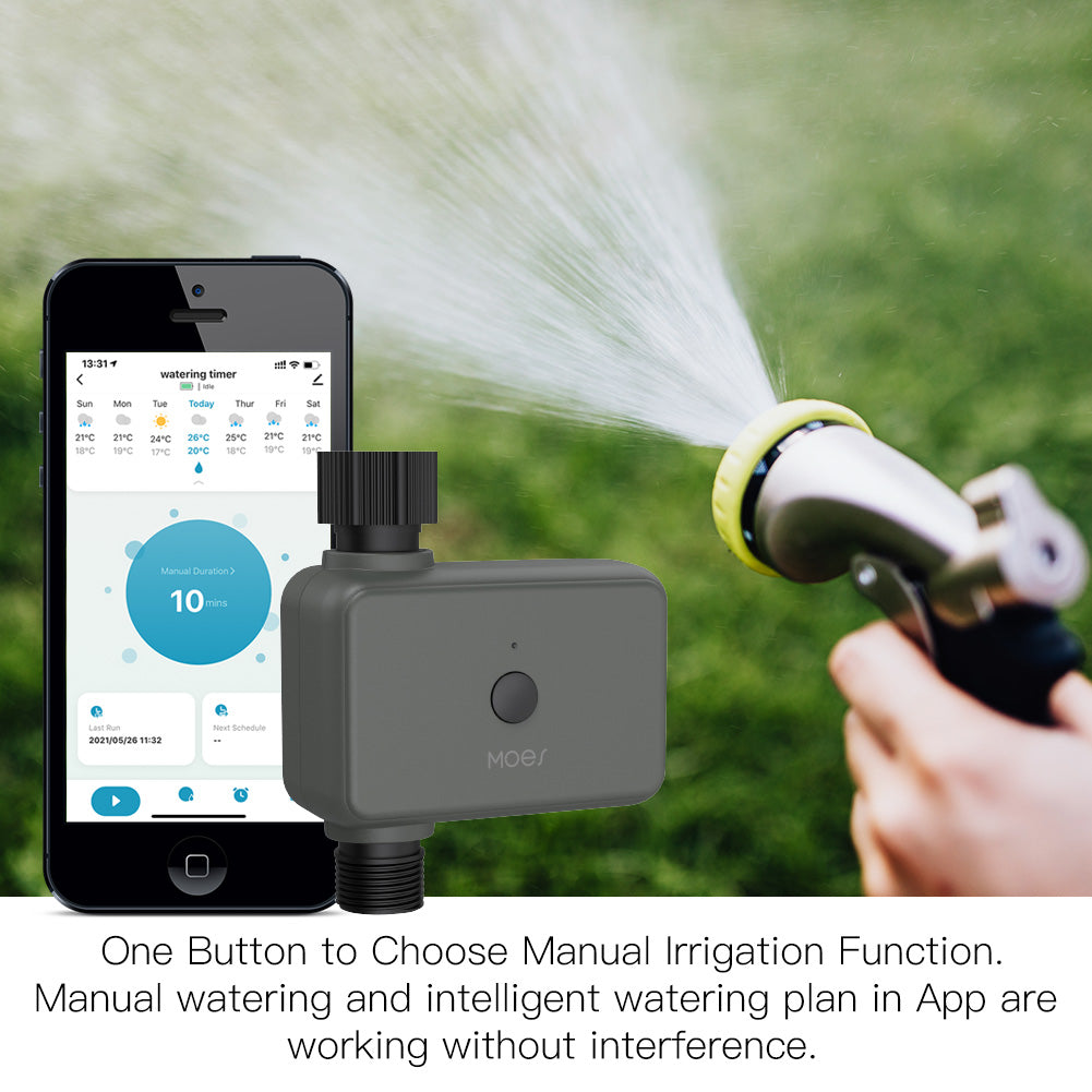 One Button to Choose Manual Irrigation Function.