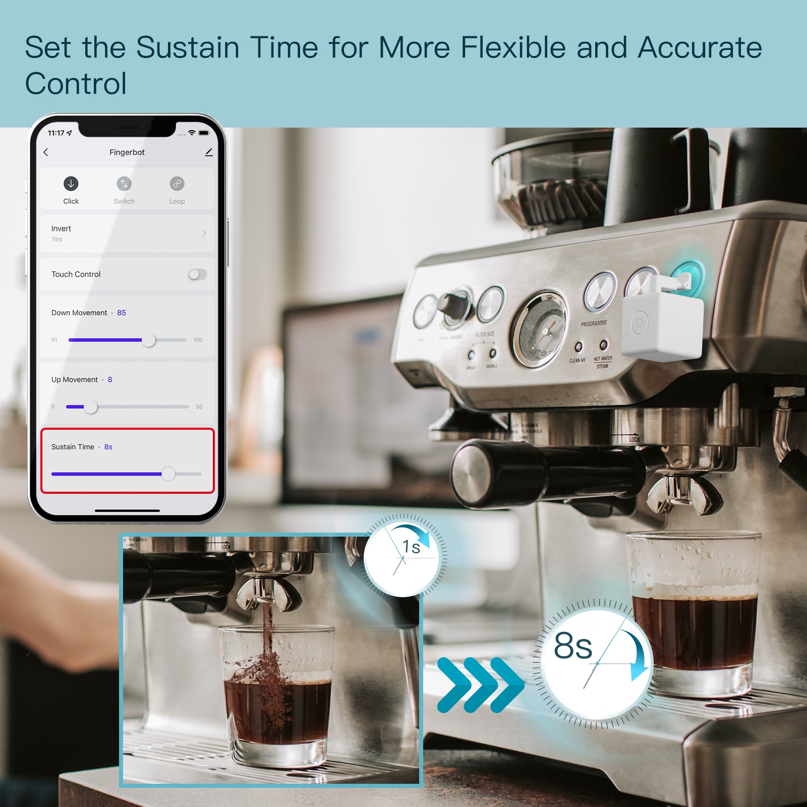 Set the Sustain Time for More Flexible and Accurate Control