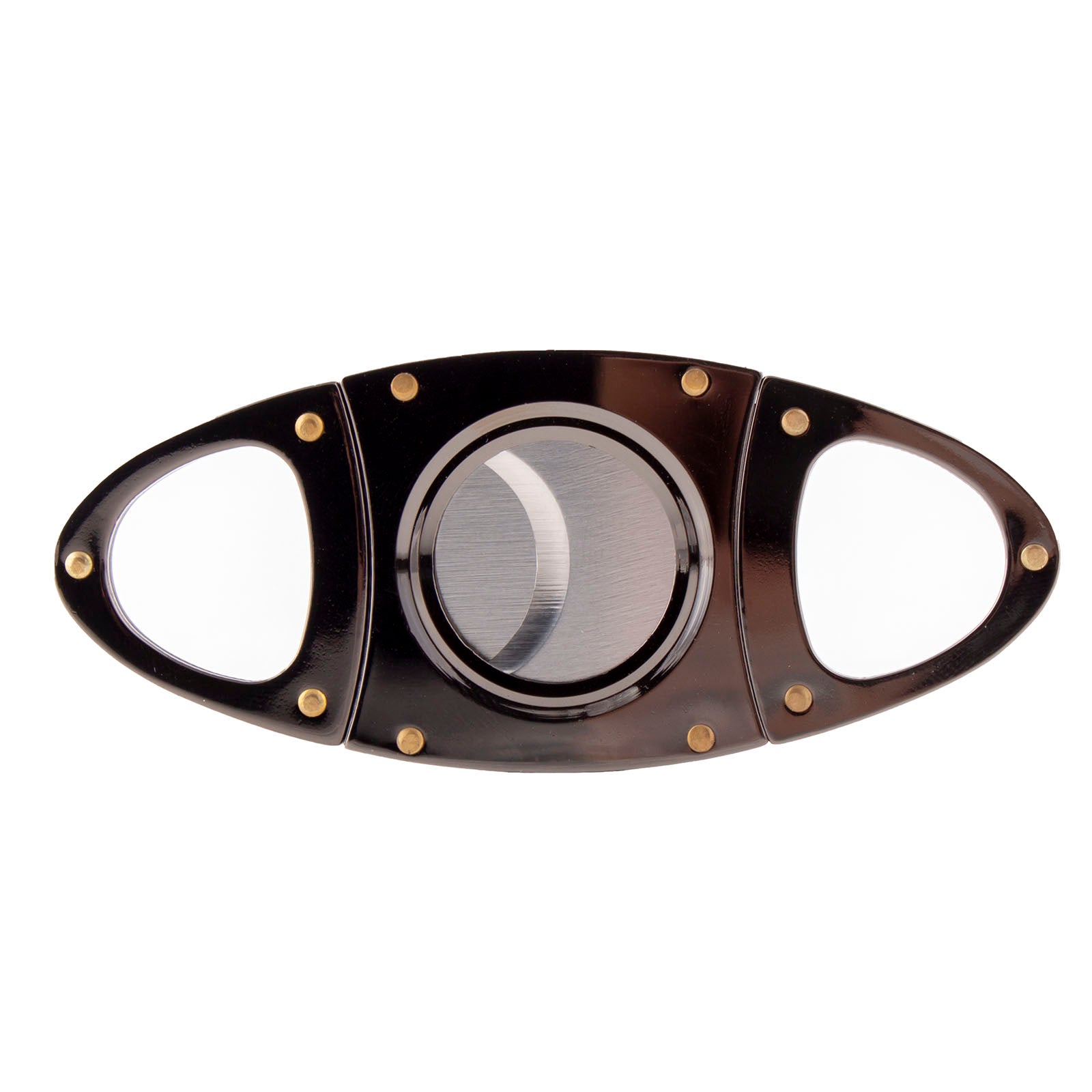 Double Blade Guillotine Cigar Cutter - Gunmetal Plated