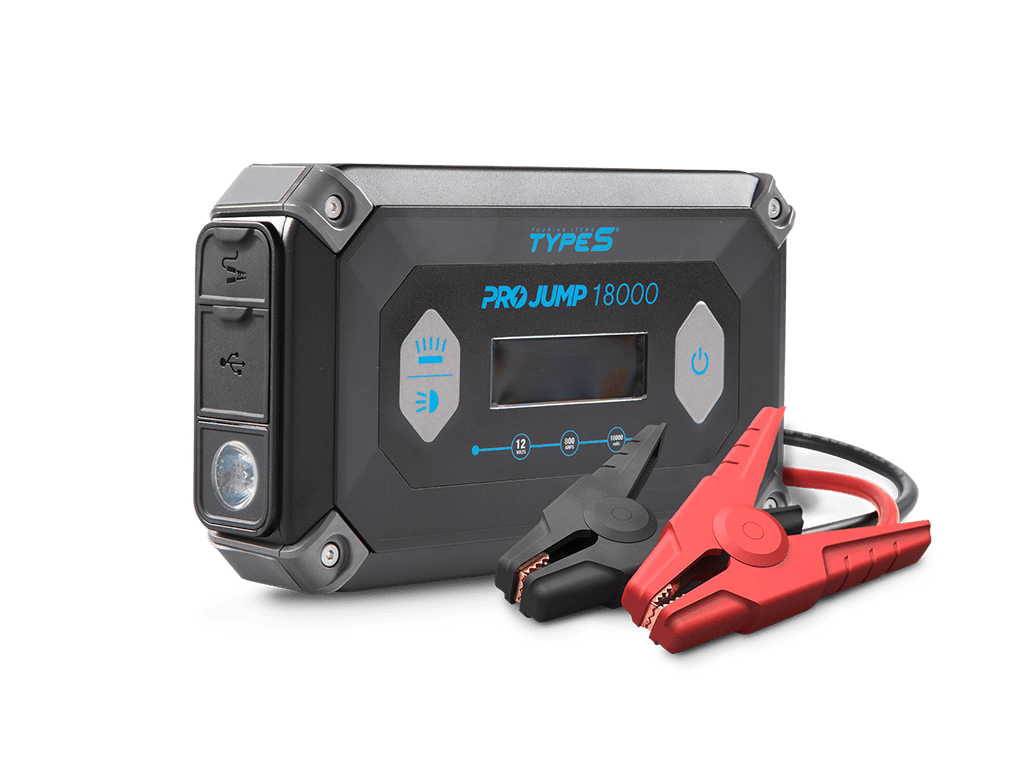 TYPE S 12V 9.0L ProJump? Battery Jump Starter with JumpGuide? and 18,000 mAh Power Bank