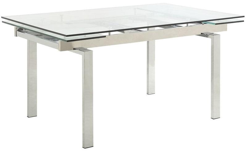 Coaster Furniture - Wexford Chrome Dining Table - 106281