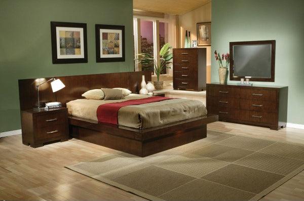 Coaster Furniture - Jessica Elevated 4 Piece Queen Platform Bedroom Set - 200711Q-4Set