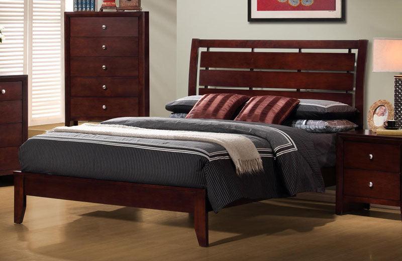 Coaster Furniture - Serenity 3 Piece Eastern King Bedroom Set In Rich Merlot - 201971Ke-3Set