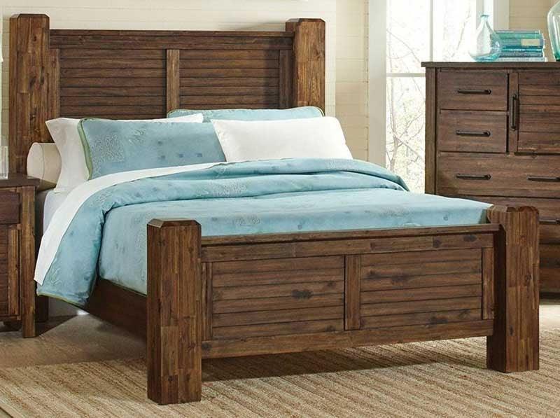 Coaster Furniture - Sutter Creek Vintage Bourbon 5 Piece Queen Poster Bedroom Set - 204531Q-5Set