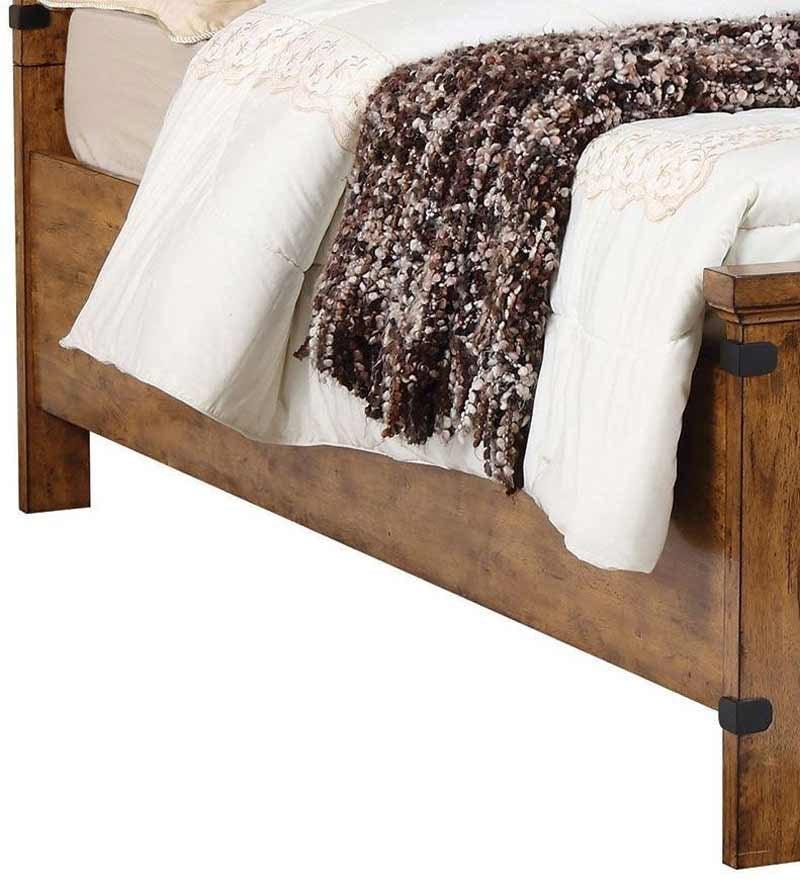 Coaster Furniture - Brenner Rustic Honey 5 Piece Full Panel Storage Bedroom Set - 205260F-5Set