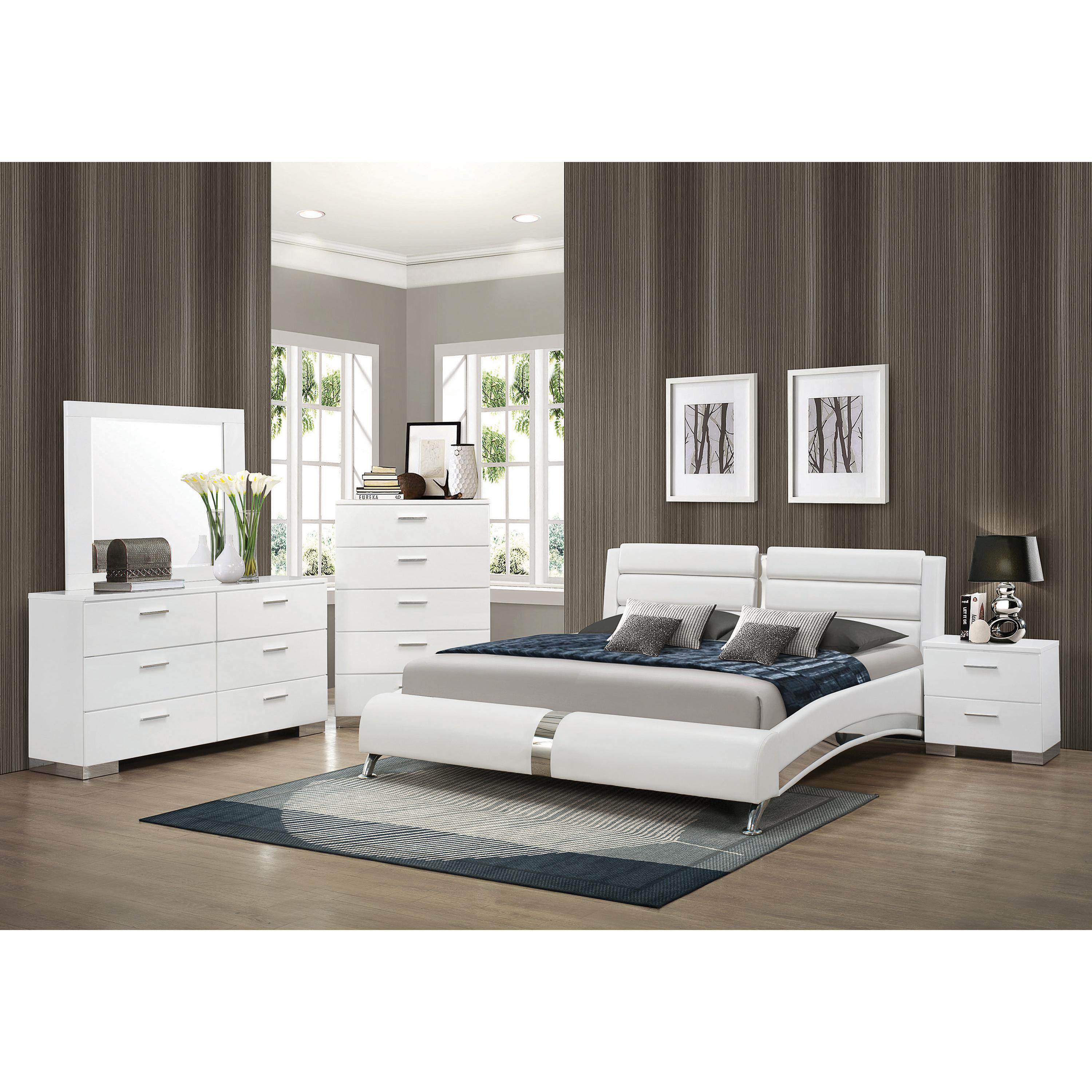 Coaster Furniture Jeremaine 300345Kw 7 Pc California King Panel Bedroom Set