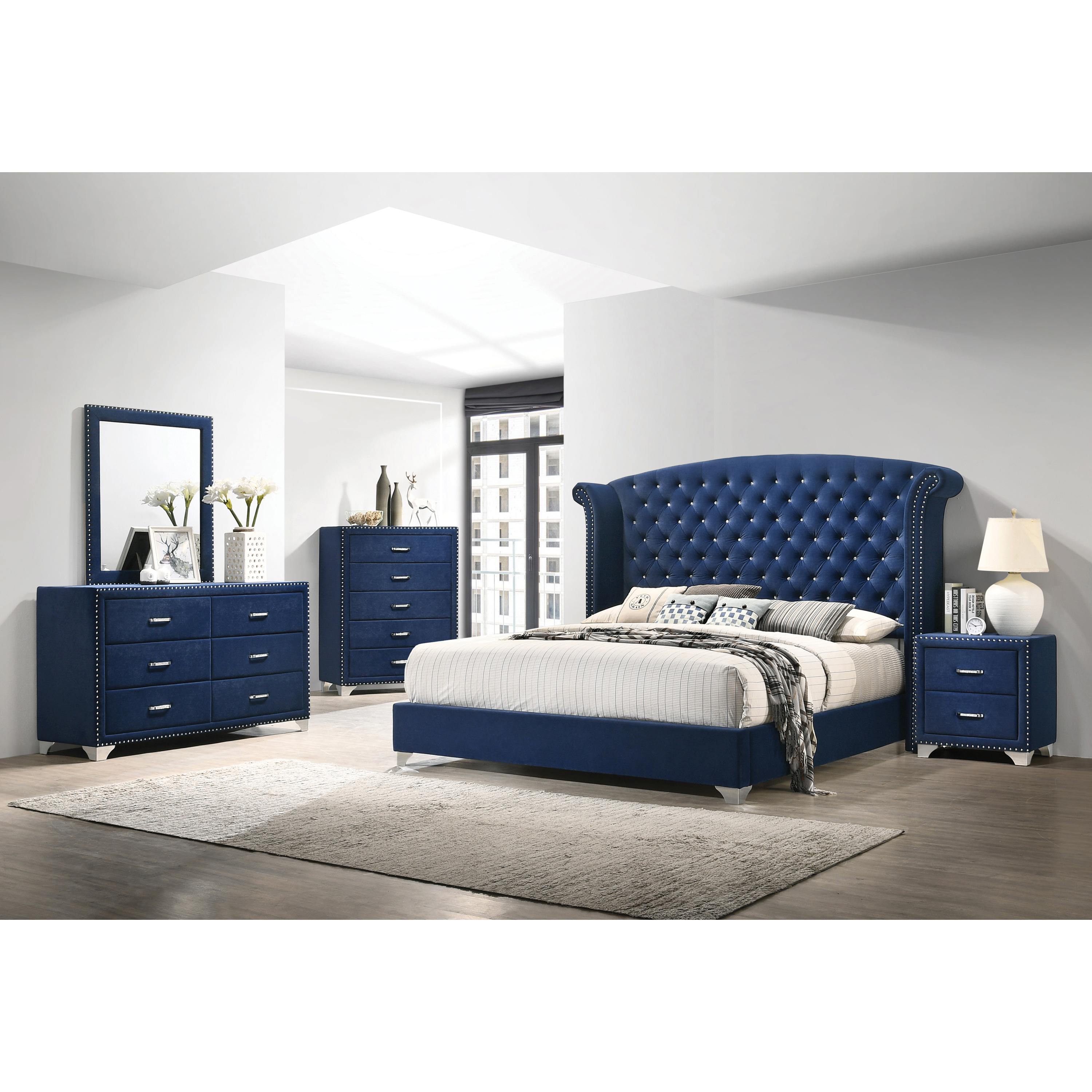 Coaster Furniture Melody 223371Kw 6 Pc California King Panel Bedroom Set