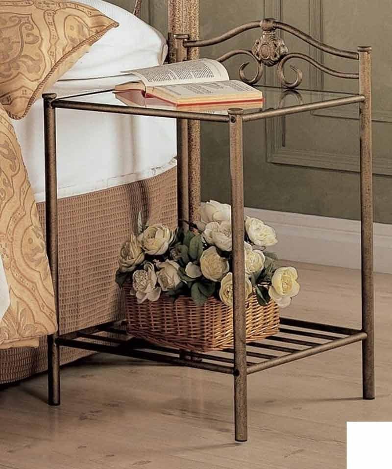 Coaster Furniture - Sydney Antique Brushed Gold Metal 3 Piece Poster Bedroom Set - 300171Q-S3