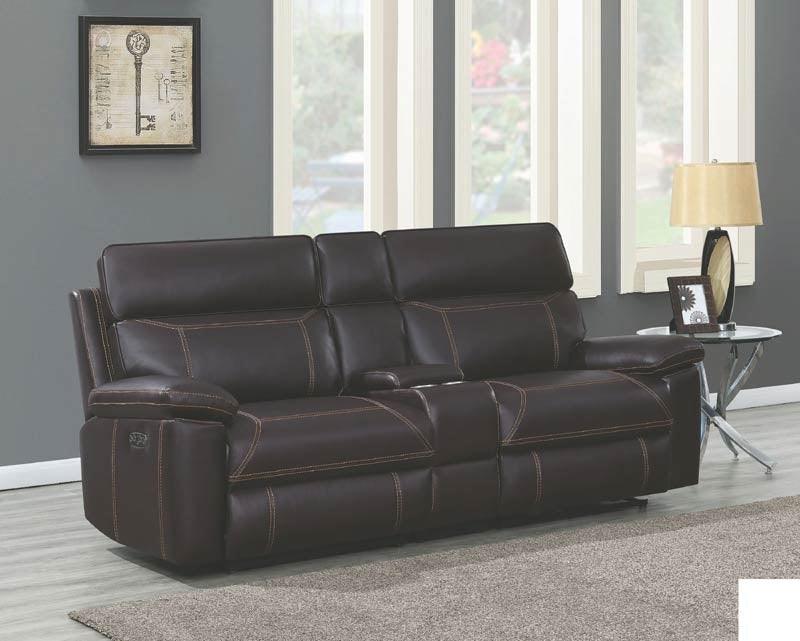 Coaster Furniture - Albany 2 Piece Brown Power Reclining Power Headrest Living Room Set - 603291Pp-S2