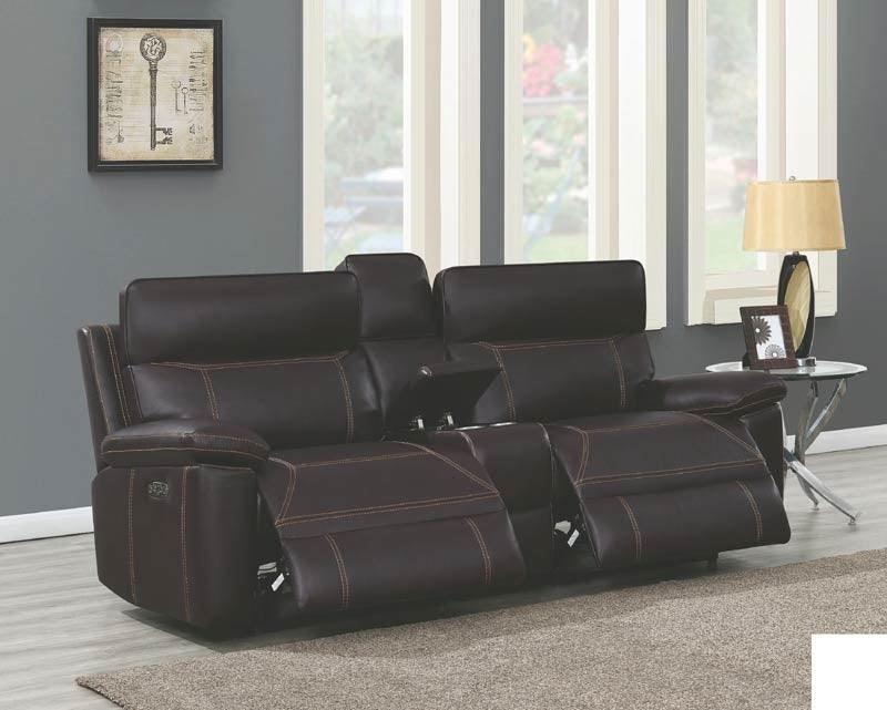 Coaster Furniture - Albany 2 Piece Brown Power Reclining Power Headrest Living Room Set - 603291Pp-S2