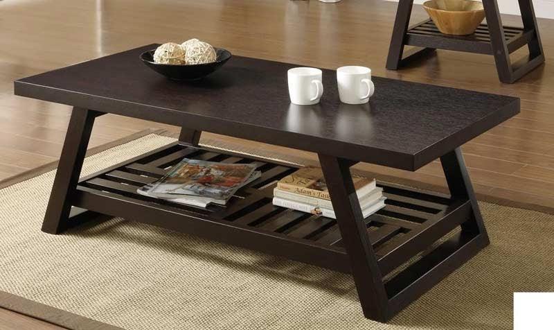 Coaster Furniture - Cappuccino Coffee Table - 701868