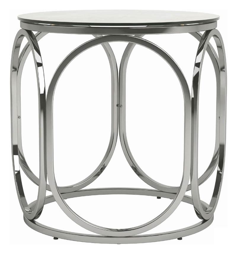 Coaster Furniture - Chrome 2 Piece Round Occasional Table Set - 722928-S2