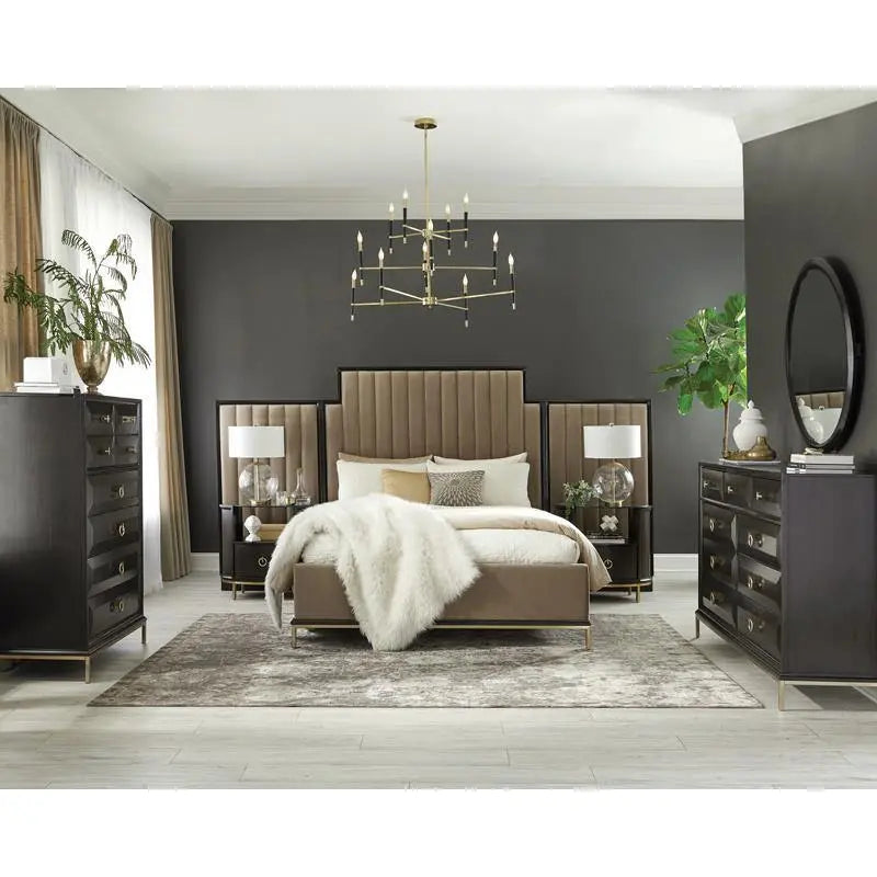 Formosa - 4 Piece Eastern King Bedroom Set - Black