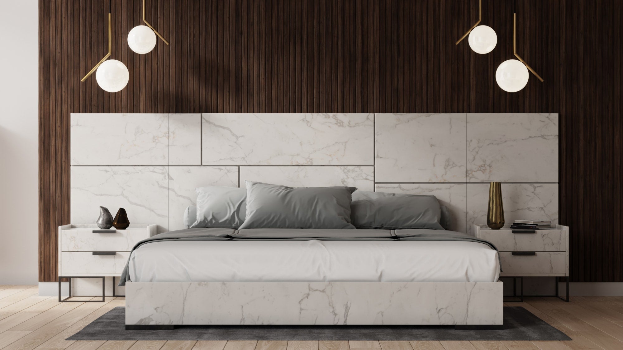 Vig Furniture Nova Domus Marbella - Italian Modern White Marble Nightstand