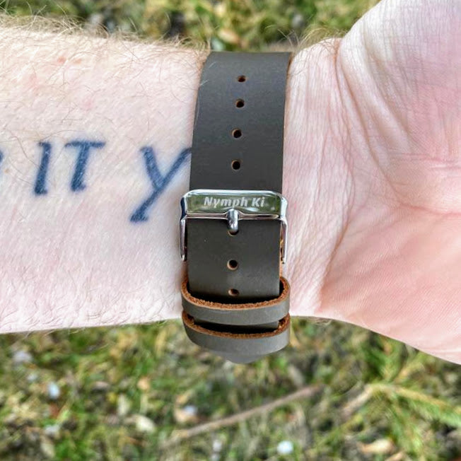 Walnut Watch with Leather Strap