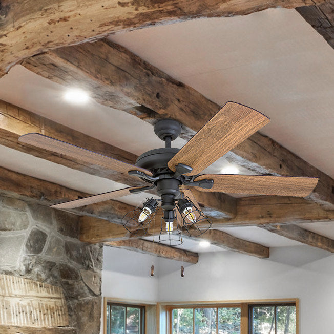 52 Inch Lincoln Woods, Bronze, Remote Control, Ceiling Fan