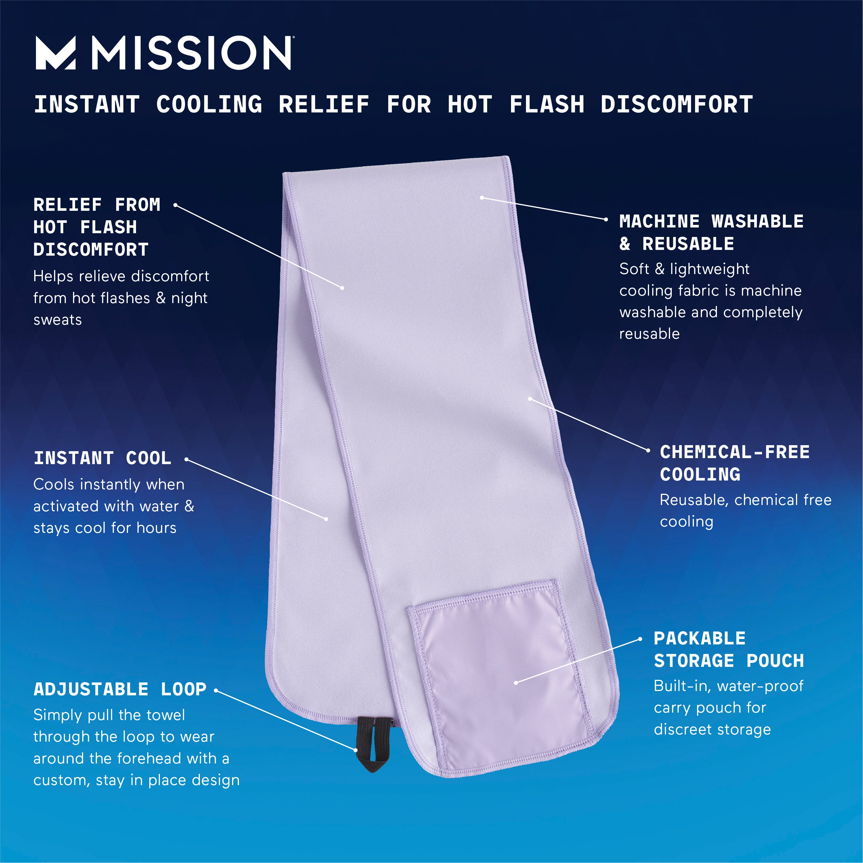 Hot Flash Relief Cooling Towel