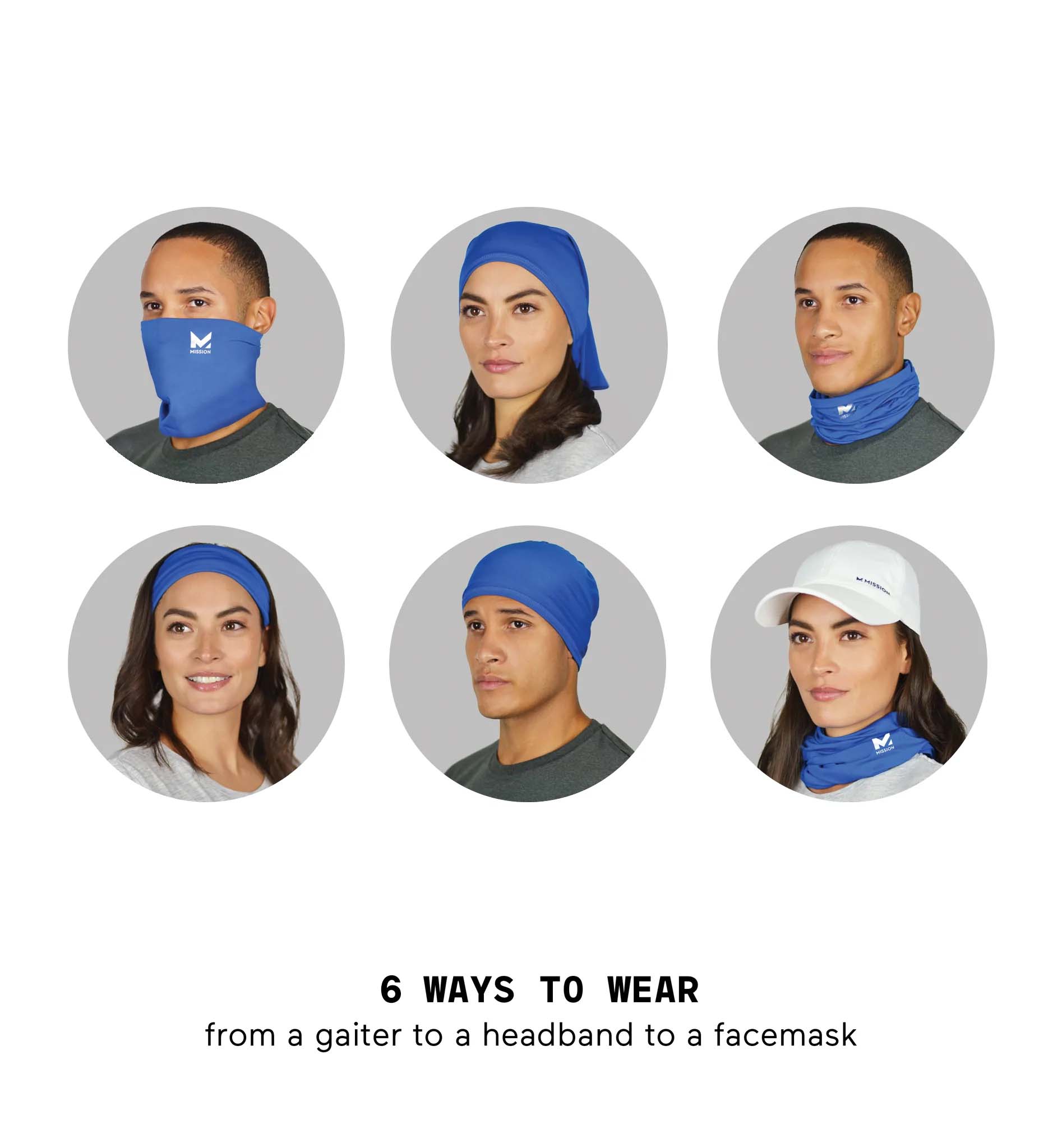 Cooling Compact 6-in-1 Neck Gaiter