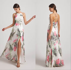 Halter Floral Bridesmaid Dresses to Shop Online Right