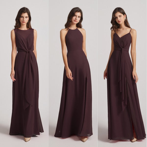 chiffon bridesmaid dresses