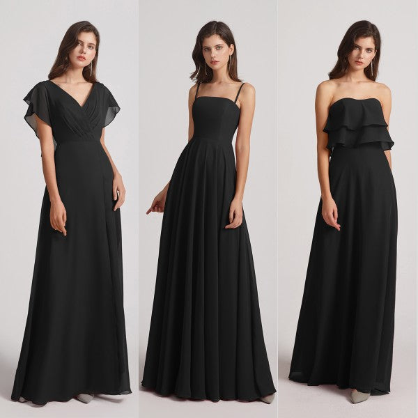 chiffon bridesmaid dresses