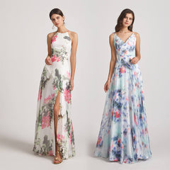 floral bridesmaid dresses