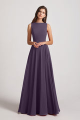 sleeveless chiffon bridesmaid dresses