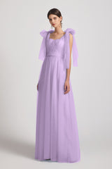 lavender convertible tulle bridesmaid dresses