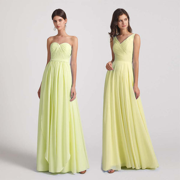 yellow bridesmaid dresses
