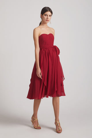 Draped Sweetheart Convertible Short Chiffon Bridesmaid Dresses