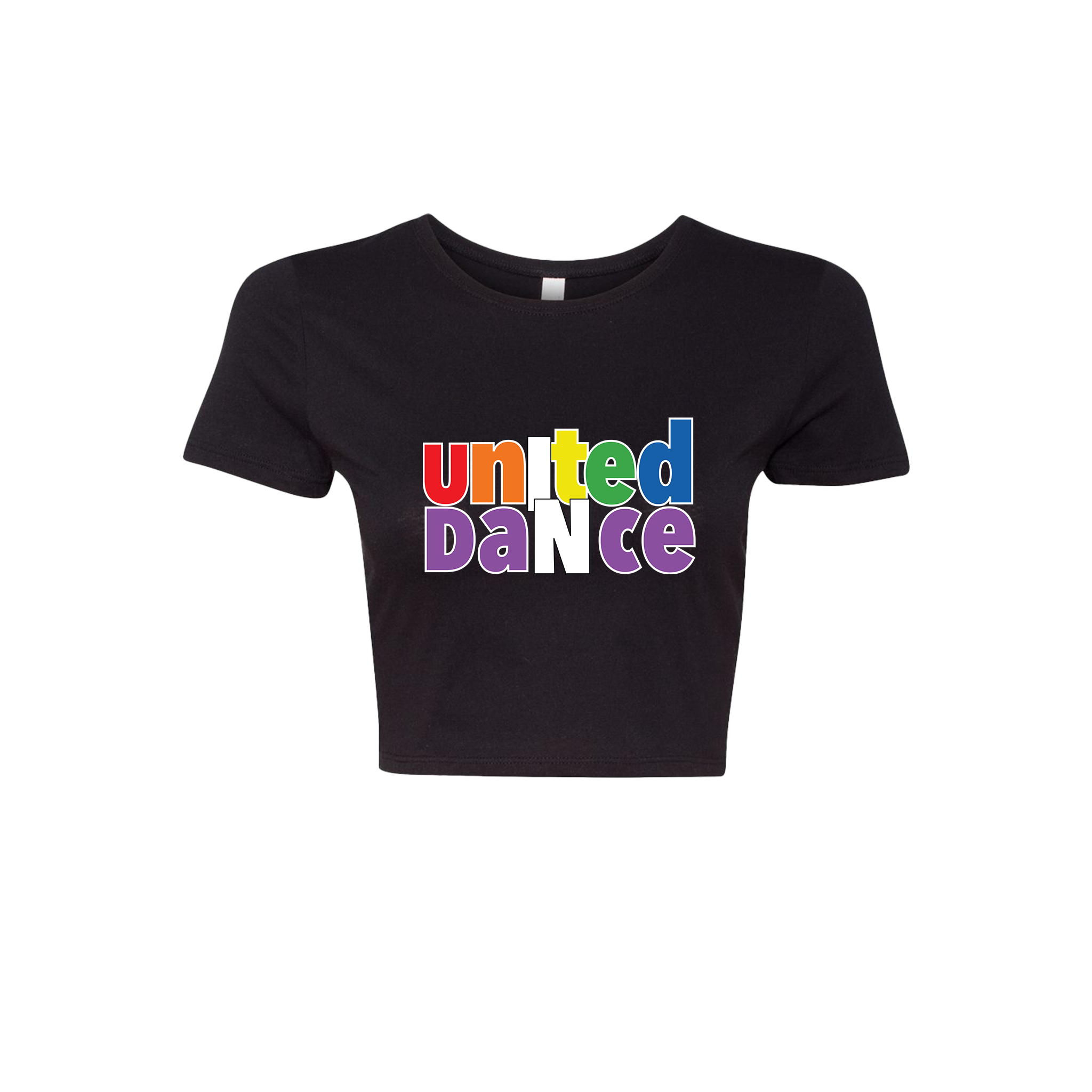  United in Dance Rainbow Crop Top 