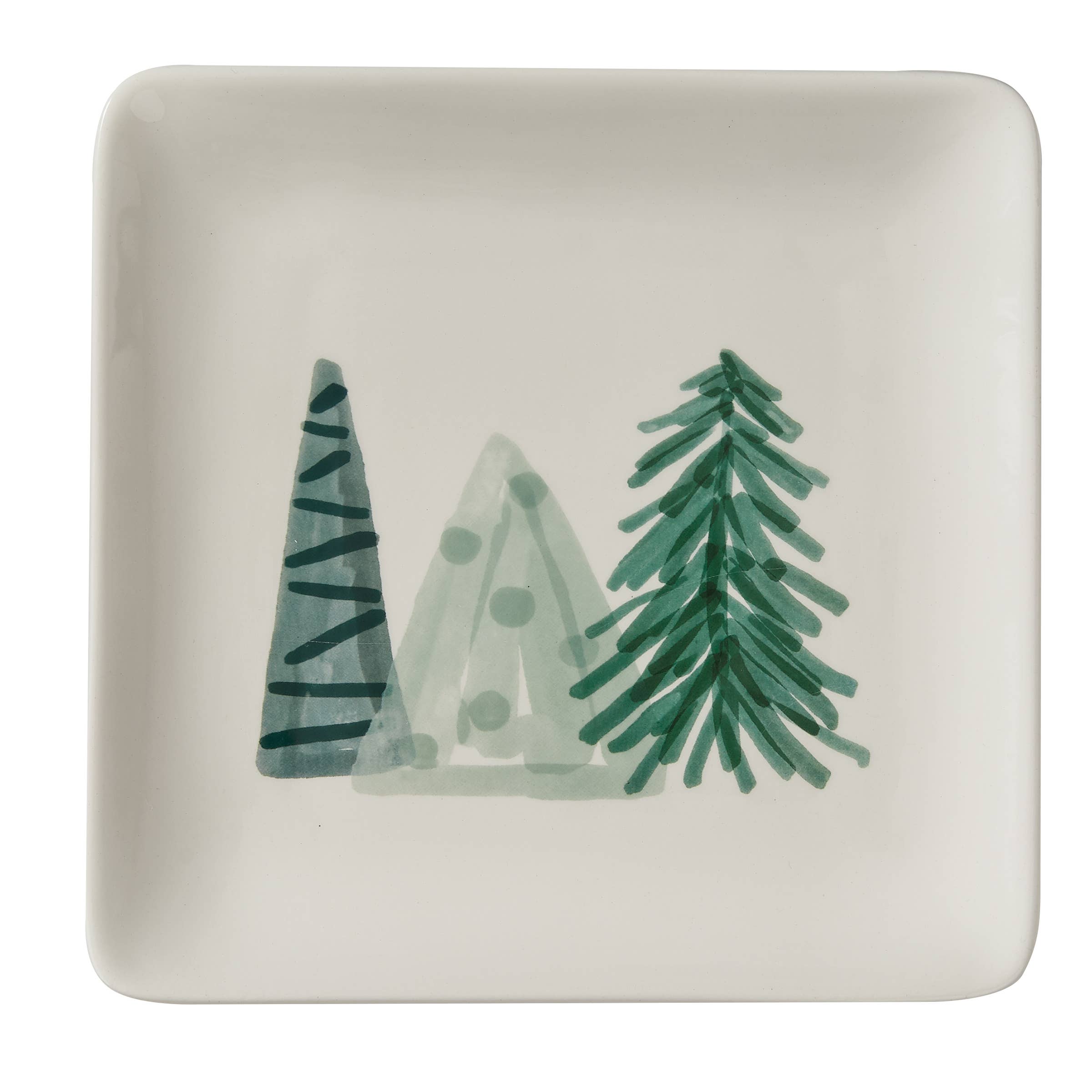 Hand Painted Holiday Salad Plate