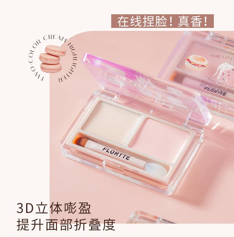 Flortte They Are Cute Two-Color Cream Highlighter FLT041