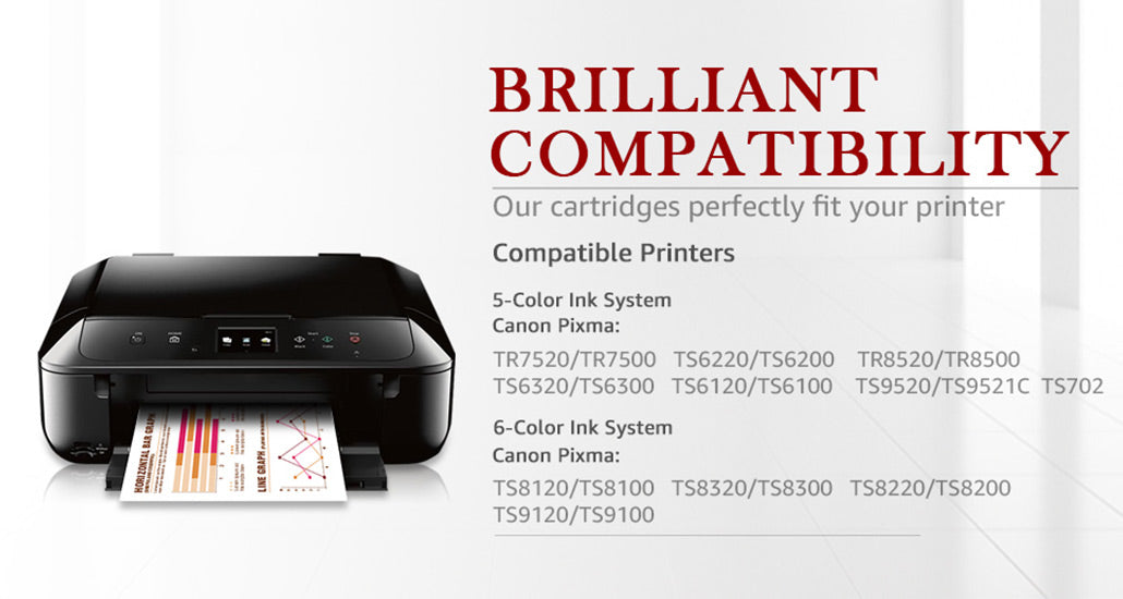 Compatible Canon PGI-280XXL CLI 281 XXL ink Cartridge -5 Pack