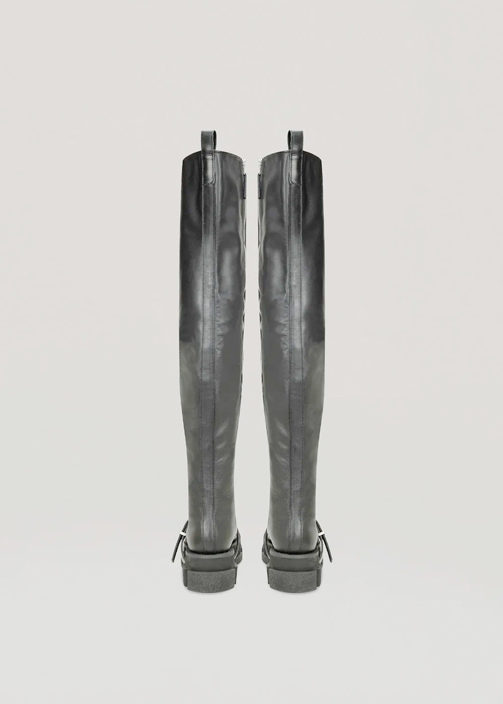 BOTH Black Gao Platform Thigh High Boots