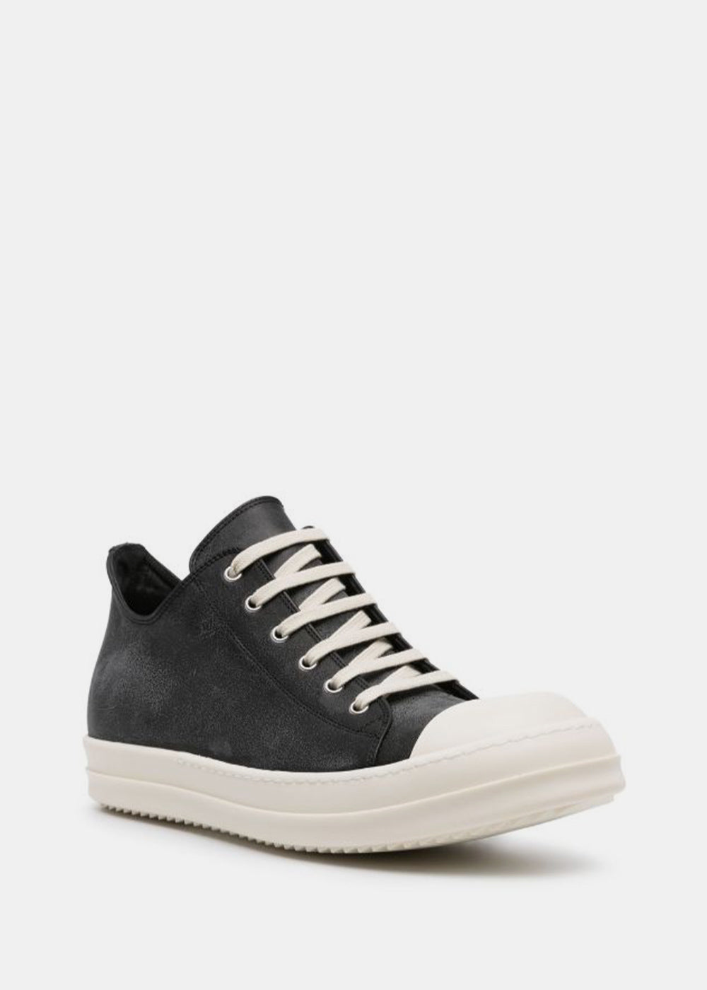 RICK OWENS Black & Milk Low Sneakers