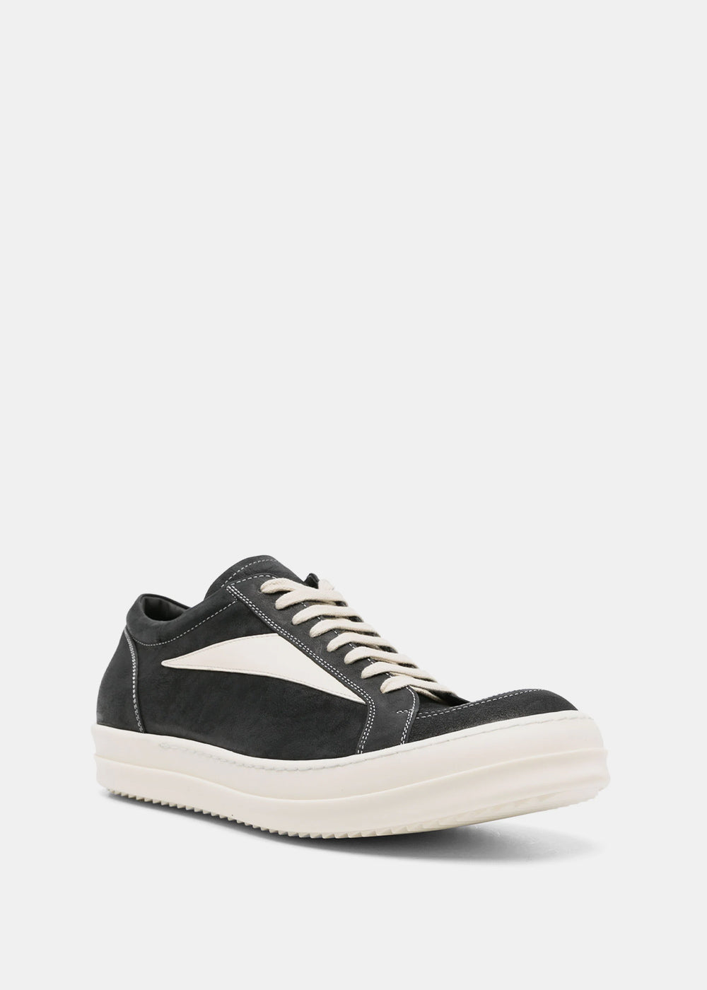 RICK OWENS Black & Milk Vintage Sneakers