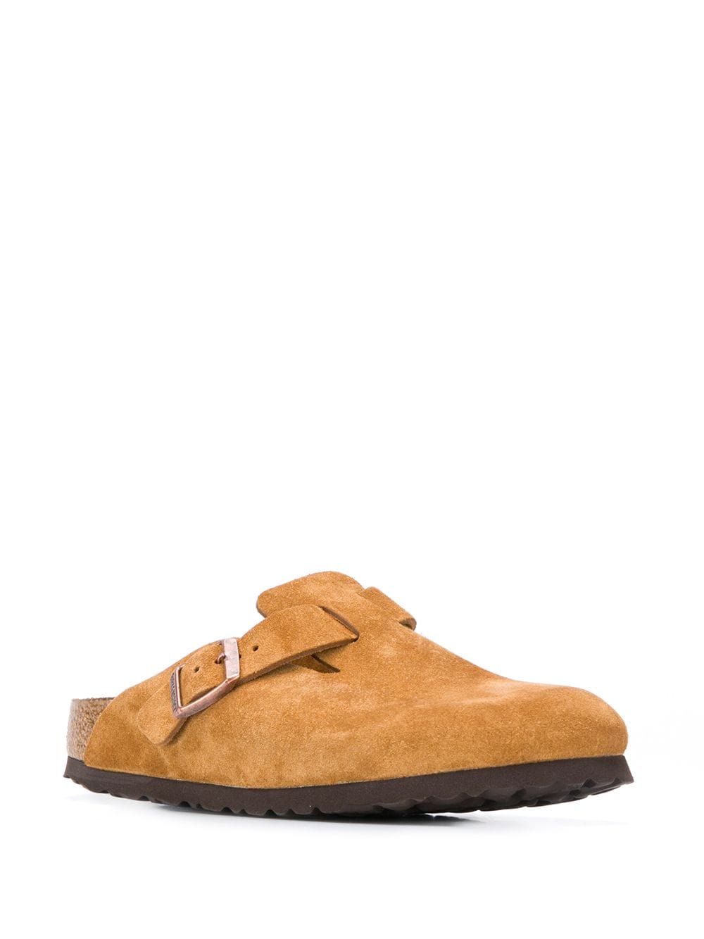 BIRKENSTOCK Boston Soft Footbed Suede Leather Slippers