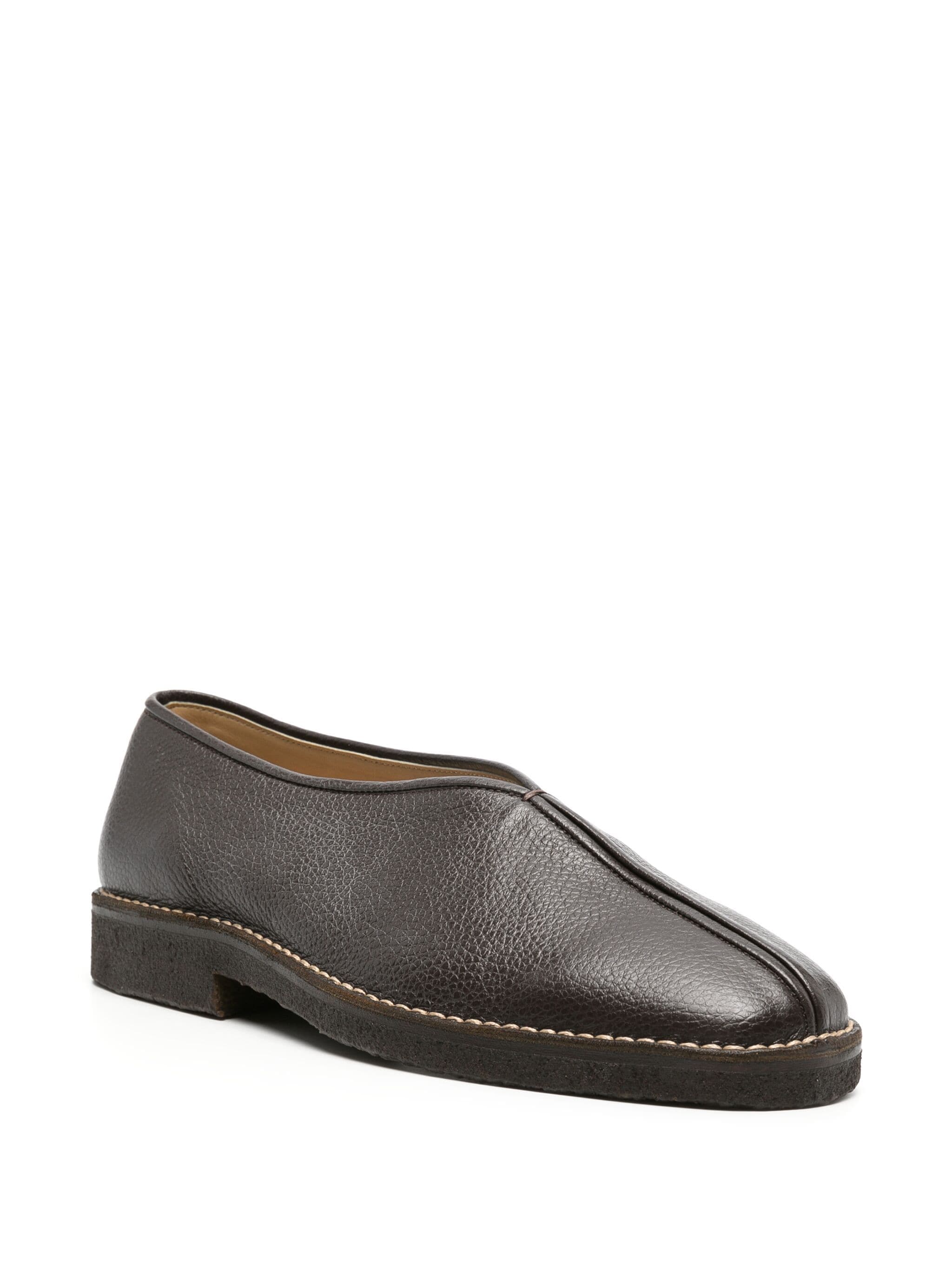 LEMAIRE Men Piped Crepe Slippers