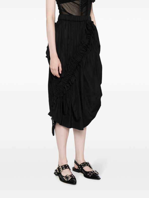 COMME DES GARCONS NOIR WOMEN SUSPENDER SKIRT