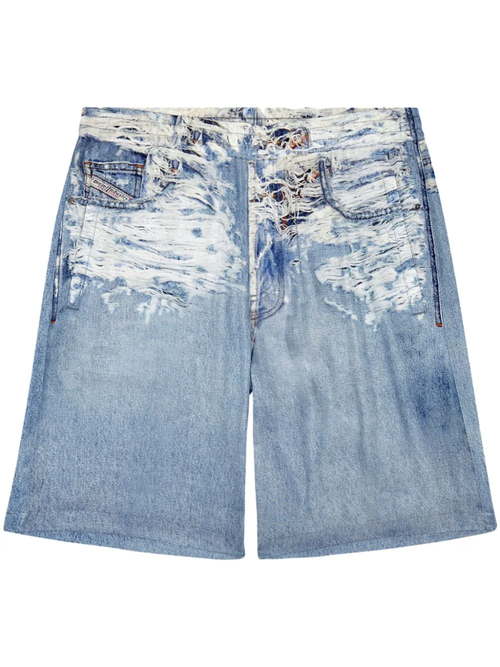 DIESEL Men Denim Printed Shorts